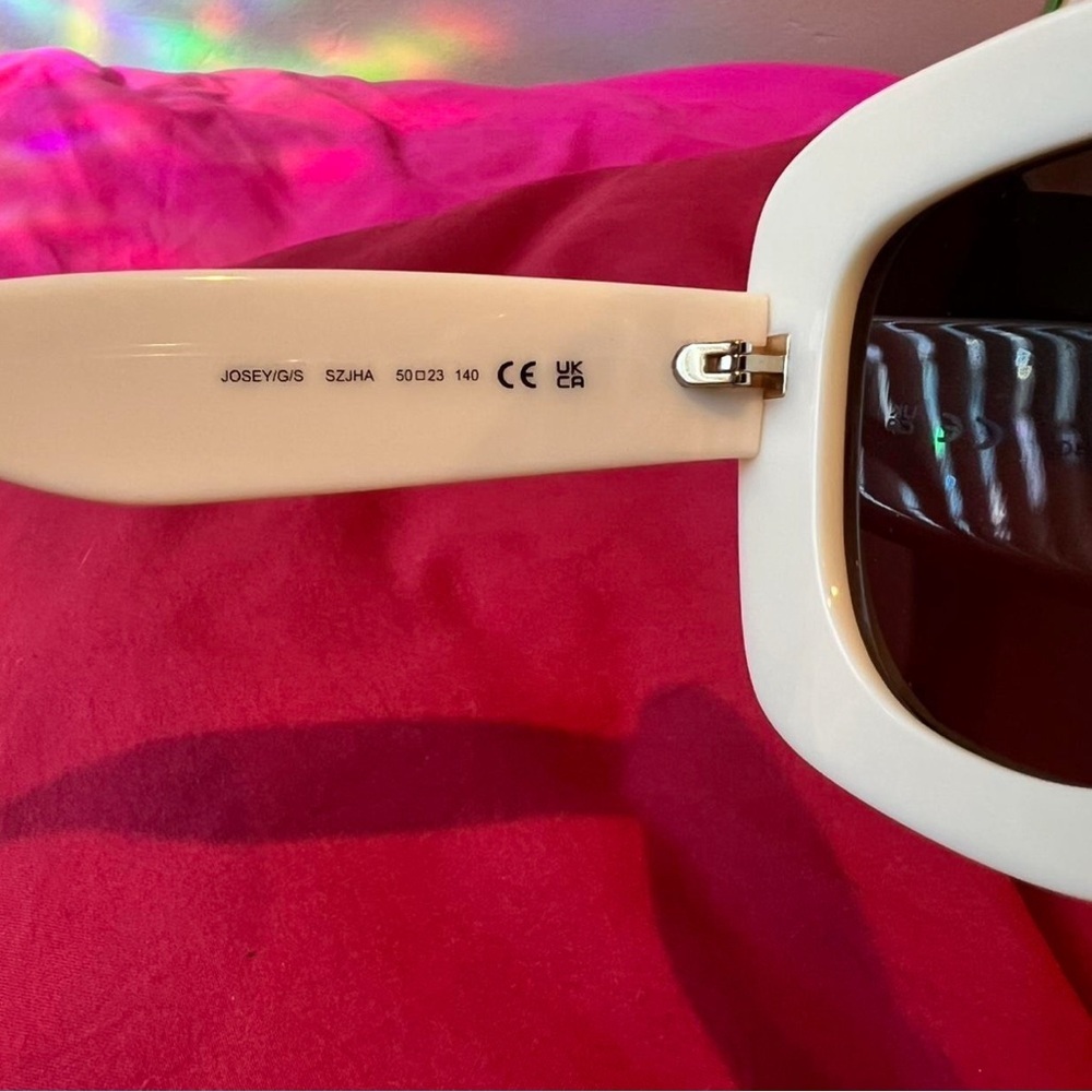 Kate Spade Ivory Josey Sunglasses with Black Lenses - Picture 3 of 5